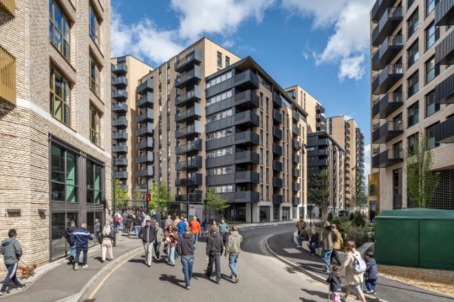 It's almost impossible to tell that these buildings sit directly next to the M4 flyover. Credit: Kilian O'Sullivan It's almost impossible to tell that these buildings sit directly next to the M4 flyover. Credit: Kilian O'Sullivan